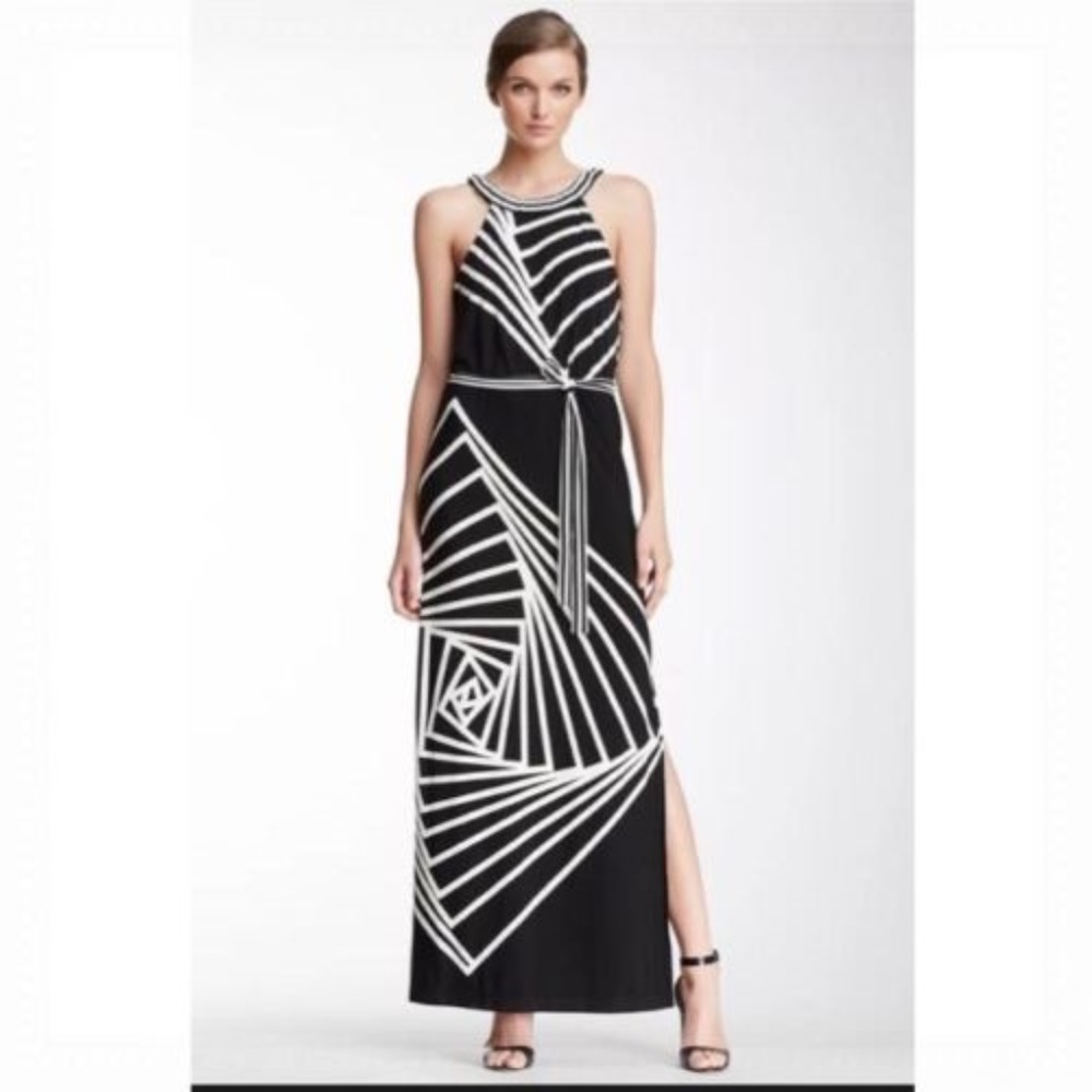 BCBG MaxAzria Karsen Grecian Long Maxi Dress